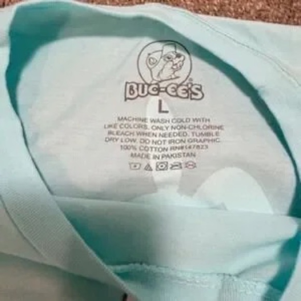 Kids Bunny Graphic Tee - Light Blue - Picture 4 of 5